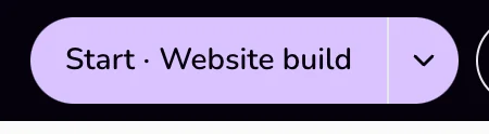 The top bar with the lavender timer button reading Start and a project name, and a small arrow beside it.